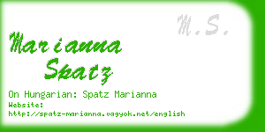 marianna spatz business card